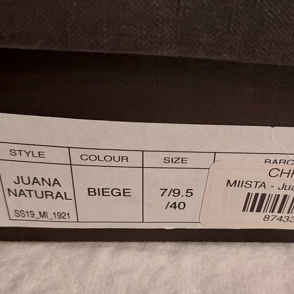NIB Miista Juana mules, beige, 40/9.5 - Picture 8 of 8
